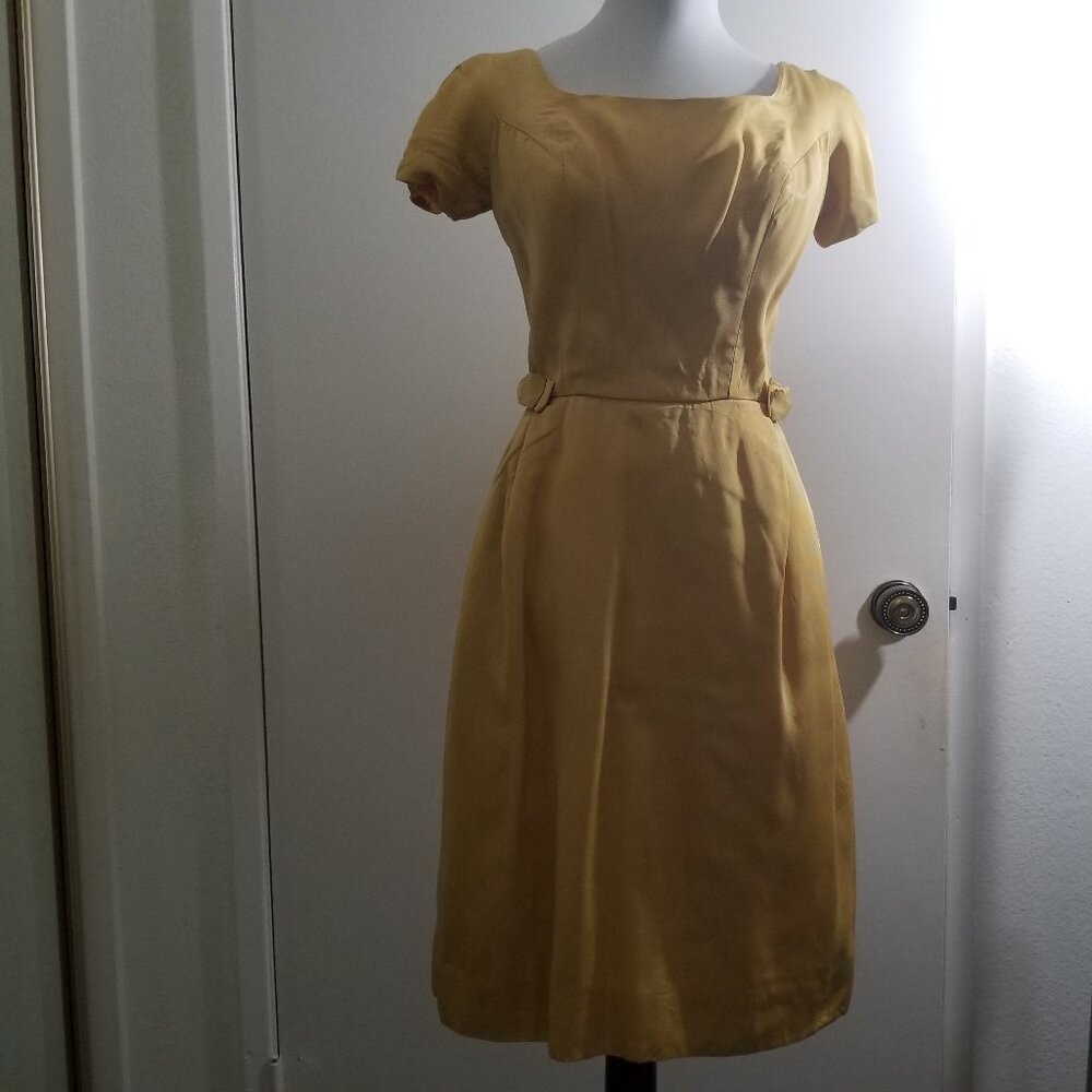 Homemade Yellow dress, size unknown